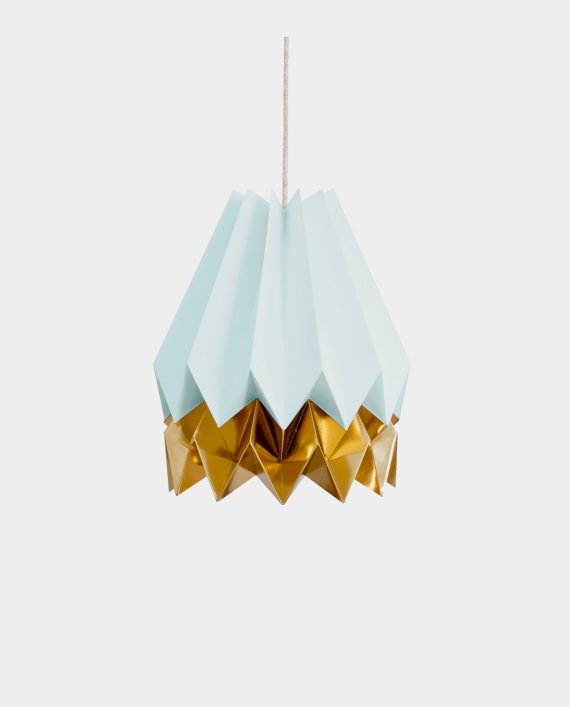 Papierlampe BARRA BLUE