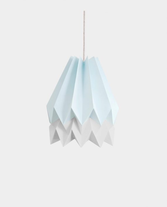 Papierlampe BARRA BLUE