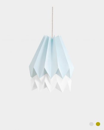 Papierlampe BARRA BLUE