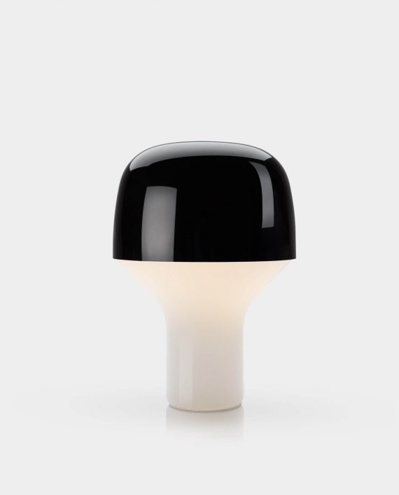 Design Tischleuchte CAP Schwarz Tischlampe Pilzform Pilzlampe