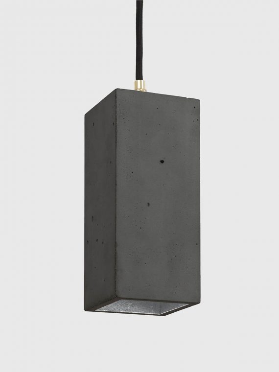 Betonlampe B2 dark silber