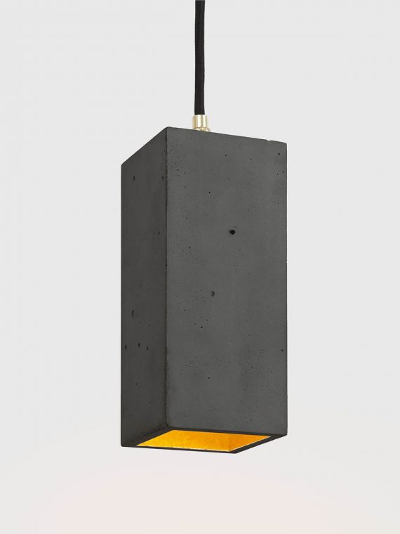 Betonlampe B2dark angeschaltet