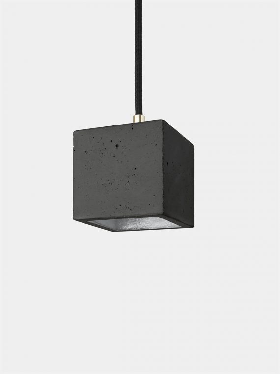 Betonlampe B6dark silber Ansicht