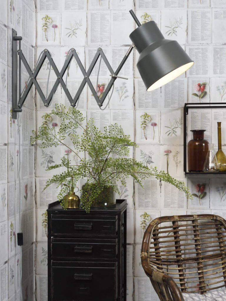 Scherenlampe Wandlampe ausziehbar grau Scherenlampe Wandlampe ausziehbar grau