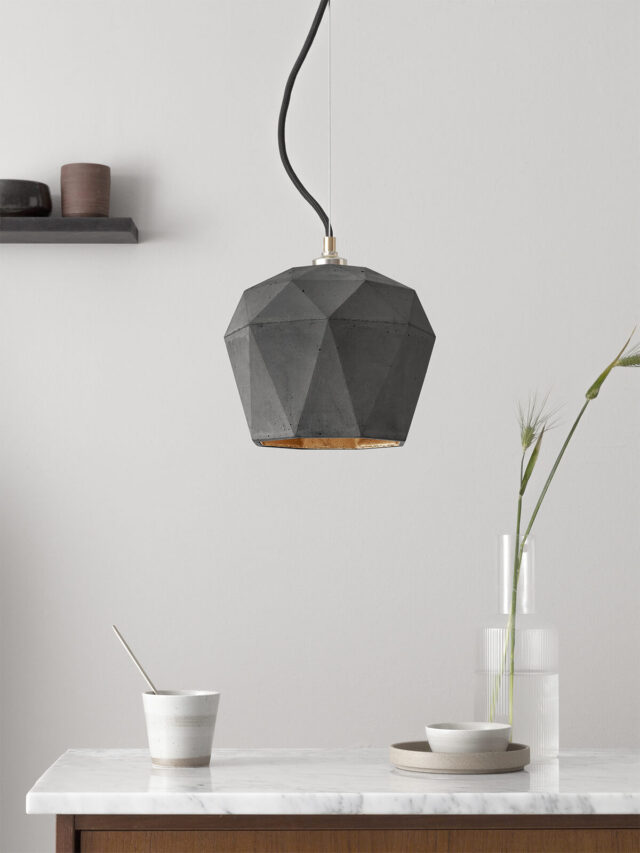 Esstischlampe Beton - Beton Pendelleuchte - Betonlampe