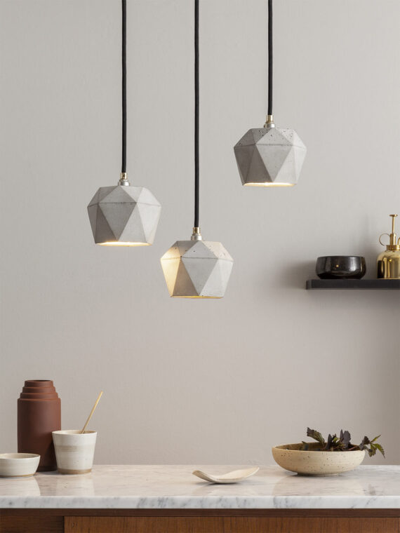 Esstischlampe Beton - Beton Pendelleuchte - Betonlampe