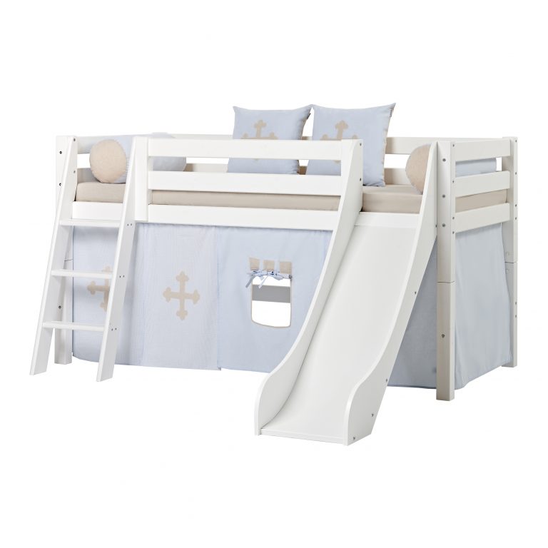 halbhohes Bett mit Rutsche KNIGHT